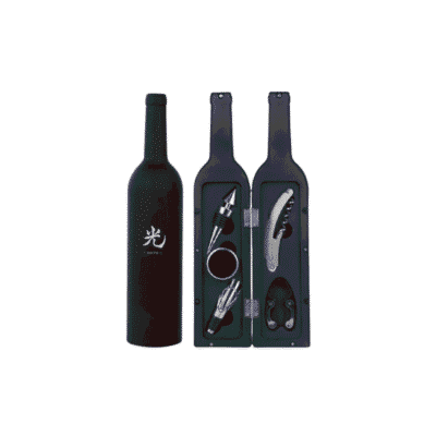 Sacacorcho en Forma de Botella de Vino – Set de Accesorios para Vino