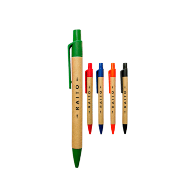 Lapicero Ecológico con Cuerpo de Cartón Reciclado