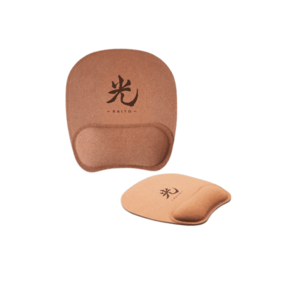 Mousepad Ergonómico de Corcho – Con Apoyo para Muñeca