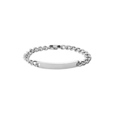 Pulsera Plateada para Hombre de Acero Inoxidable - Soren Silver
