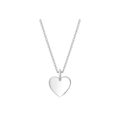 Collar con Dije de Corazón en Plata - Esme Silver